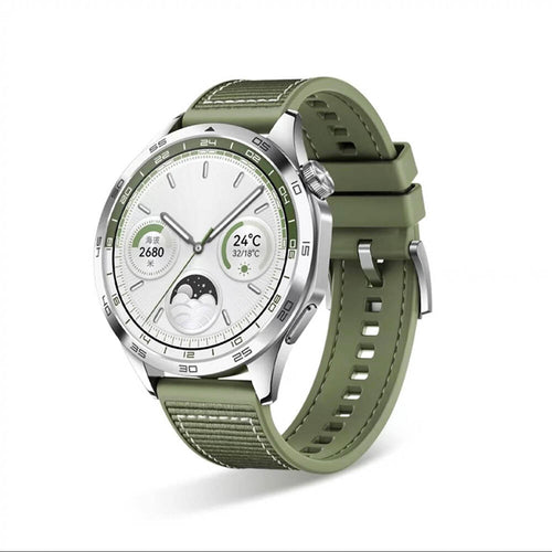 Huawei Watch GT 3 46mm Zore KRD-102 22mm Silikon Kordon - Yeşil