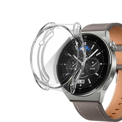 Huawei Watch GT 3 Pro 43mm Zore Watch Gard 02 Koruyucu Silikon - Renksiz