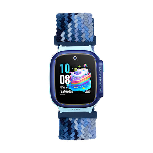 Huawei Watch GT 5 Pro 42mm Zore KRD-139 Çocuklara Özel Örgü Kordon - Lacivert