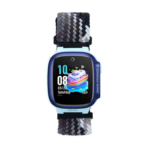 Huawei Watch GT 5 Pro 42mm Zore KRD-139 Çocuklara Özel Örgü Kordon - Siyah