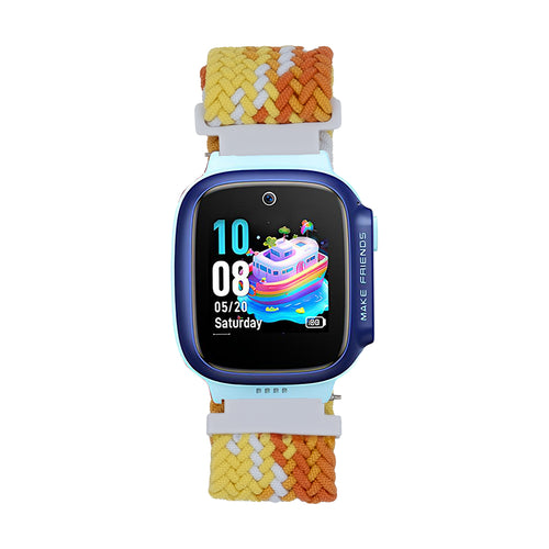 Huawei Watch GT 5 Pro 42mm Zore KRD-139 Çocuklara Özel Örgü Kordon - Sarı