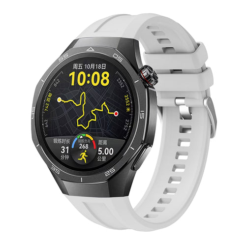 Huawei Watch GT 5 Pro 46mm Zore KRD-130 Silikon Kordon Strap Kayış - Gri
