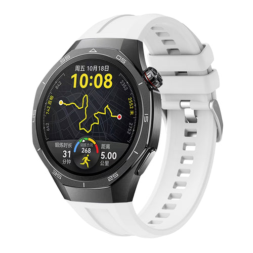 Huawei Watch GT 5 Pro 46mm Zore KRD-130 Silikon Kordon Strap Kayış - Beyaz