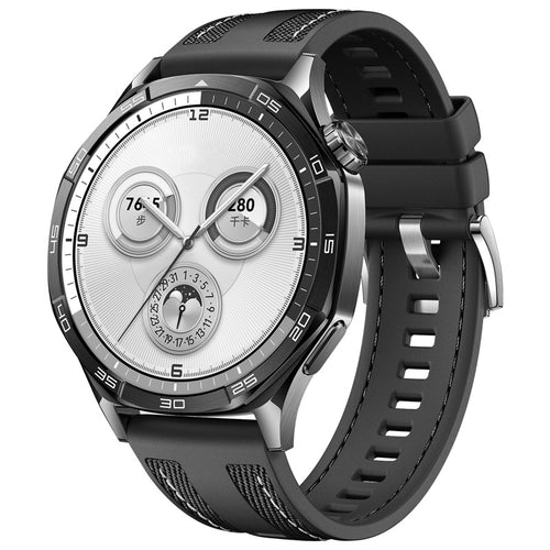 Huawei Watch GT 5 Zore KRD-128 Silikon Kordon - Siyah
