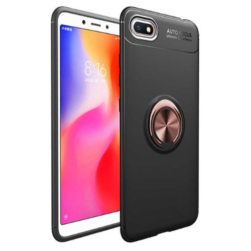 Huawei Y5 2018 Kılıf Zore Ravel Silikon Kılıf - Siyah-Rose Gold