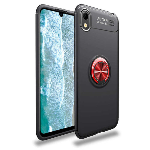 Huawei Y5 2019 Kılıf Zore Ravel Silikon Kılıf - Siyah-Kırmızı