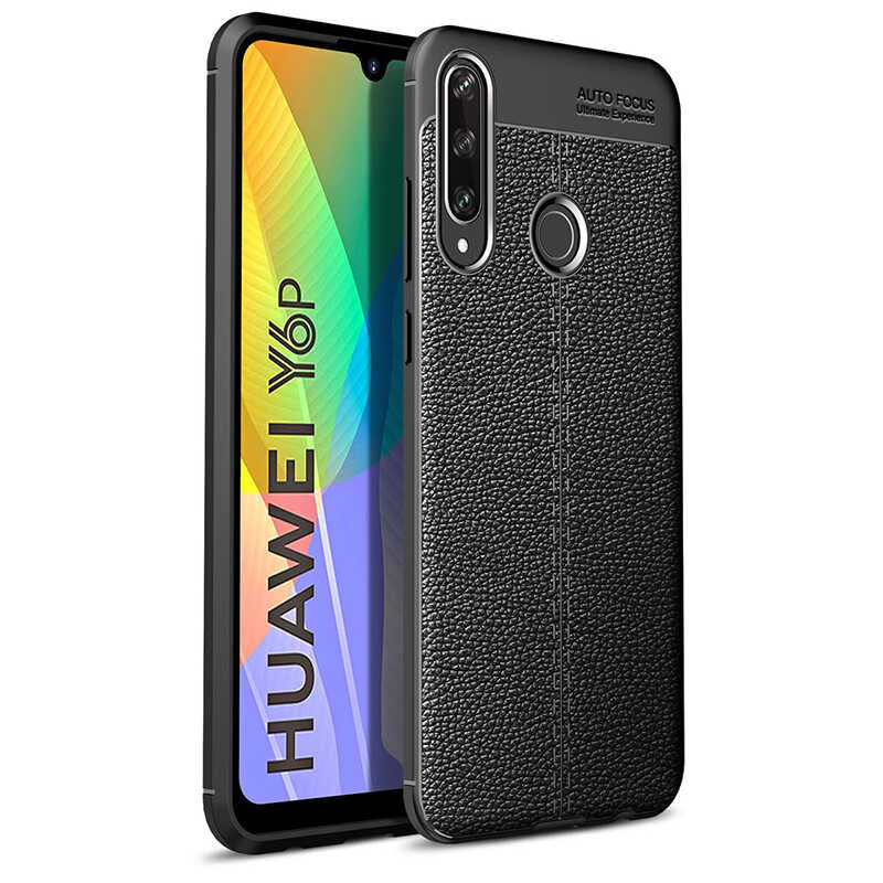 Huawei Y6P Kılıf Zore Niss Silikon Kılıf - Siyah