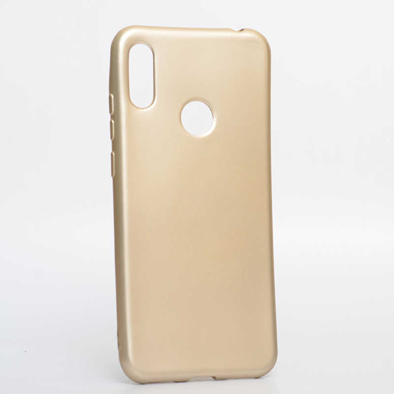 Huawei Y6S 2019 Kılıf Zore Premier Silikon Kılıf - Gold
