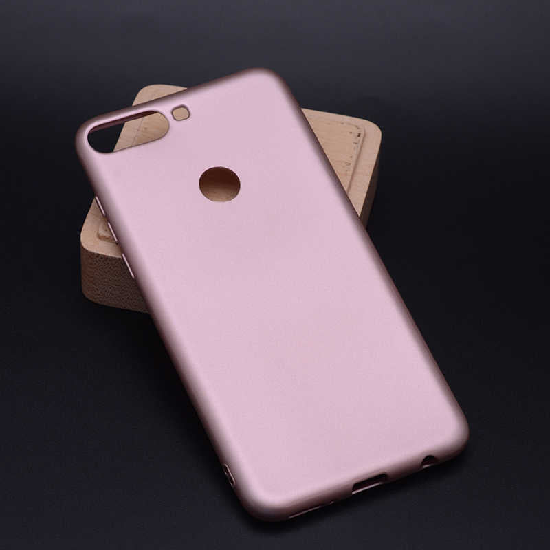 Huawei Y7 2018 Kılıf Zore Premier Silikon Kılıf - Rose Gold