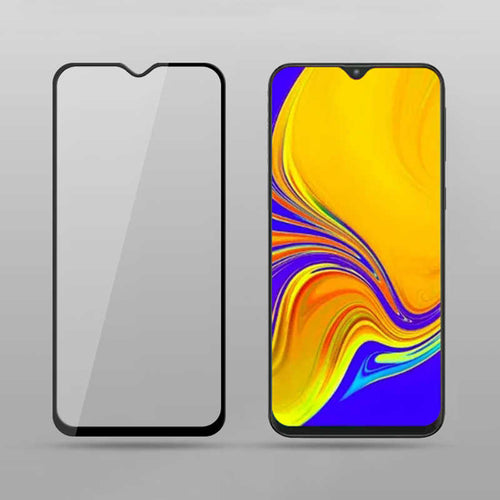 Huawei Y7 Prime 2019 Zore Kenarları Kırılmaya Dayanıklı Cam Ekran Koruyucu - Siyah