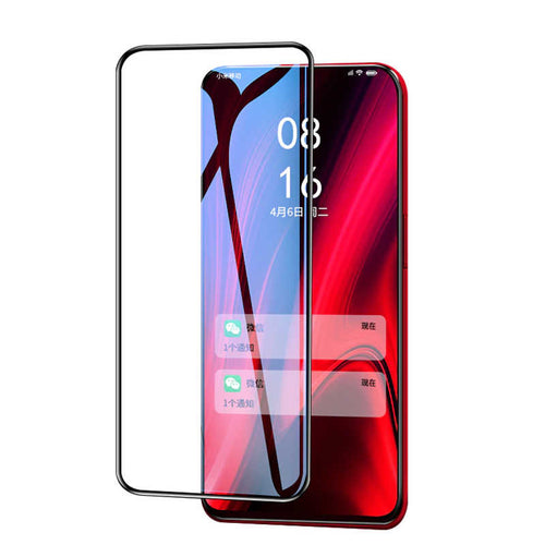 Huawei Y9 Prime 2019 Zore Kenarları Kırılmaya Dayanıklı Cam Ekran Koruyucu - Siyah