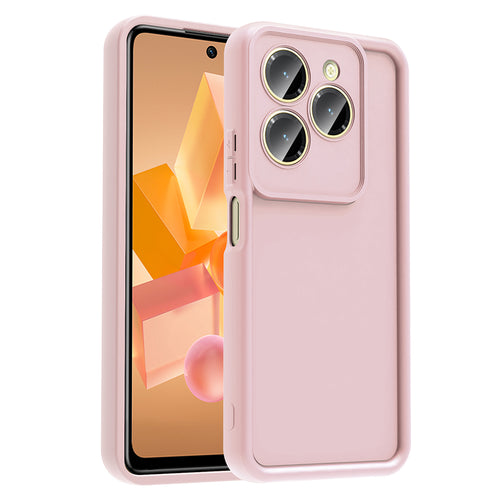 İnfinix Hot 40 Pro Kılıf Kamera Korumalı Zore Ananas Kılıf - Pembe
