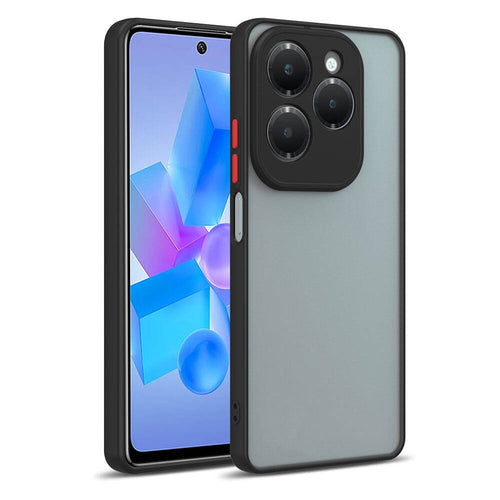 İnfinix Hot 40i Kılıf Zore Hux Kılıf - Siyah