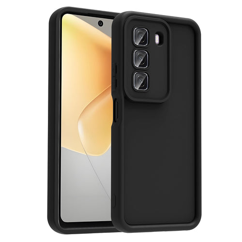 İnfinix Hot 50 4G Kılıf Kamera Korumalı Zore Ananas Kılıf - Siyah