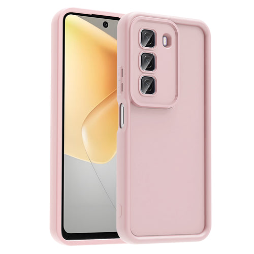 İnfinix Hot 50 4G Kılıf Kamera Korumalı Zore Ananas Kılıf - Pembe