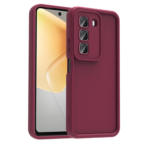 İnfinix Hot 50 4G Kılıf Kamera Korumalı Zore Ananas Kılıf - Mürdüm