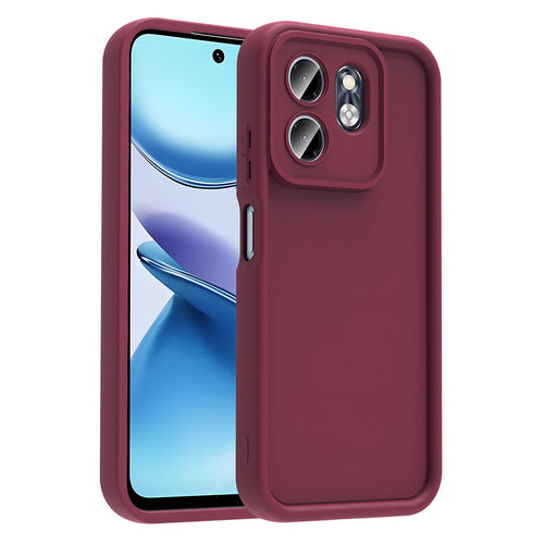 İnfinix Smart 9 Kılıf Kamera Korumalı Zore Ananas Kılıf - Mürdüm