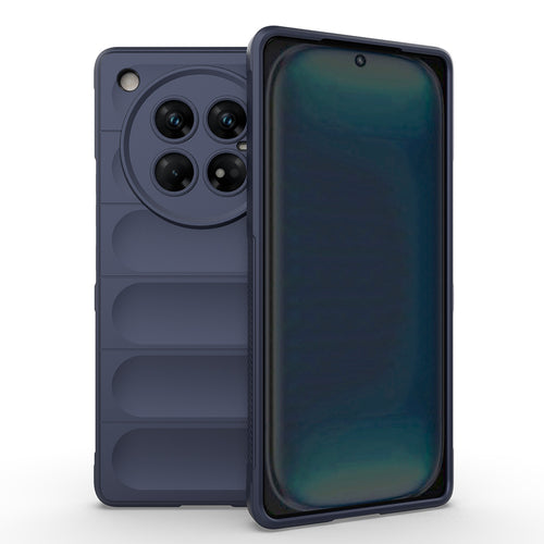 İnfinix Zero 40 5G Kılıf Esnek TPU Oyuklu Arka Yüzey Tasarımlı Zore Etnik Silikon Kılıf - Lacivert