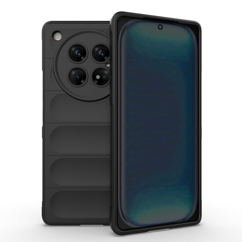 İnfinix Zero 40 5G Kılıf Esnek TPU Oyuklu Arka Yüzey Tasarımlı Zore Etnik Silikon Kılıf - Siyah
