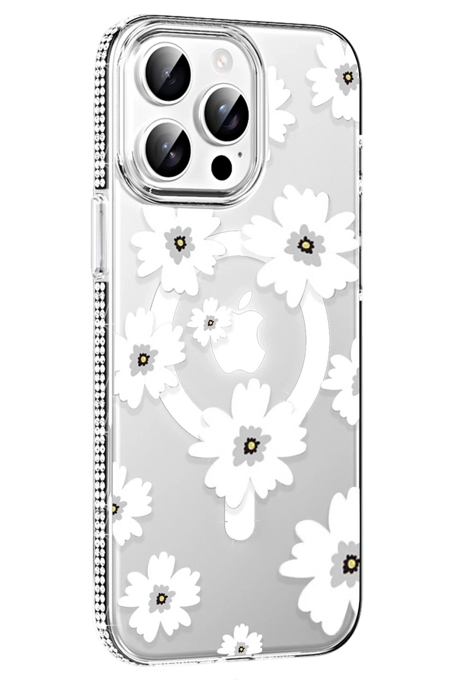 Joko Apple iPhone 14 Pro Max Floral Magsafe Kapak - Beyaz