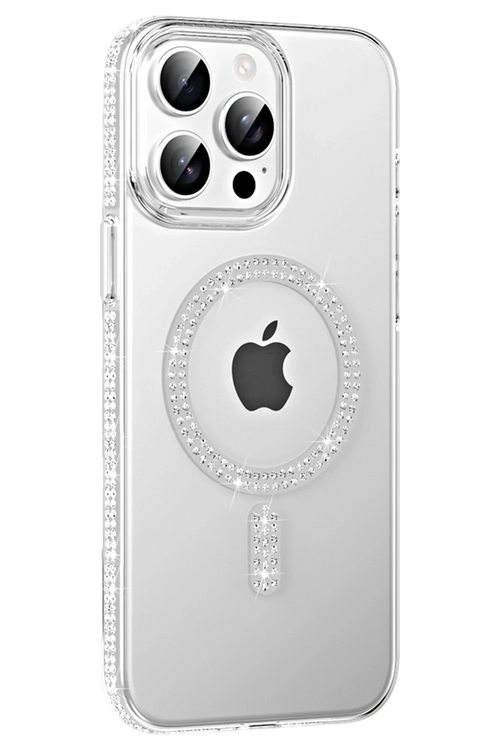 Joko Apple iPhone 14 Pro Max Move Taşlı Magsafe Kapak - Natural Grey