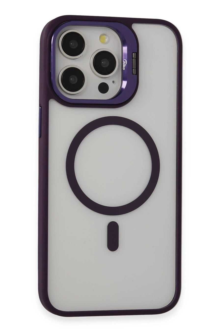 Joko Apple iPhone 14 Pro Kılıf Roblox Lens Magsafe Standlı Kapak - Derin Mor