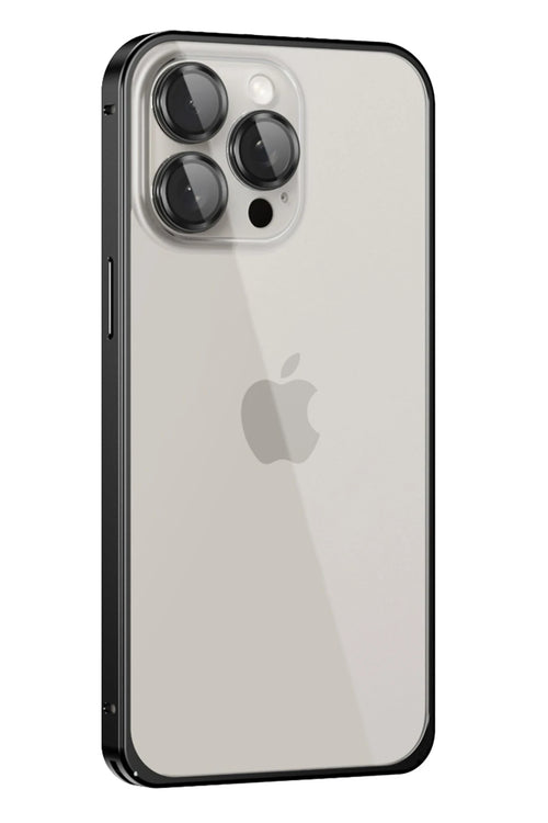 Joko Apple iPhone 15 Pro Max Metal Bumper Mat Kapak - Siyah