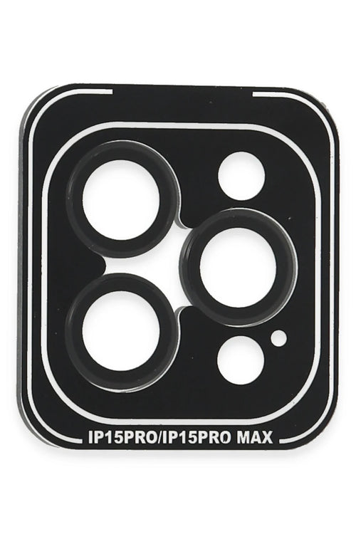 Joko Apple iPhone 15 Pro Max PVD Metal Kamera Lens - Siyah