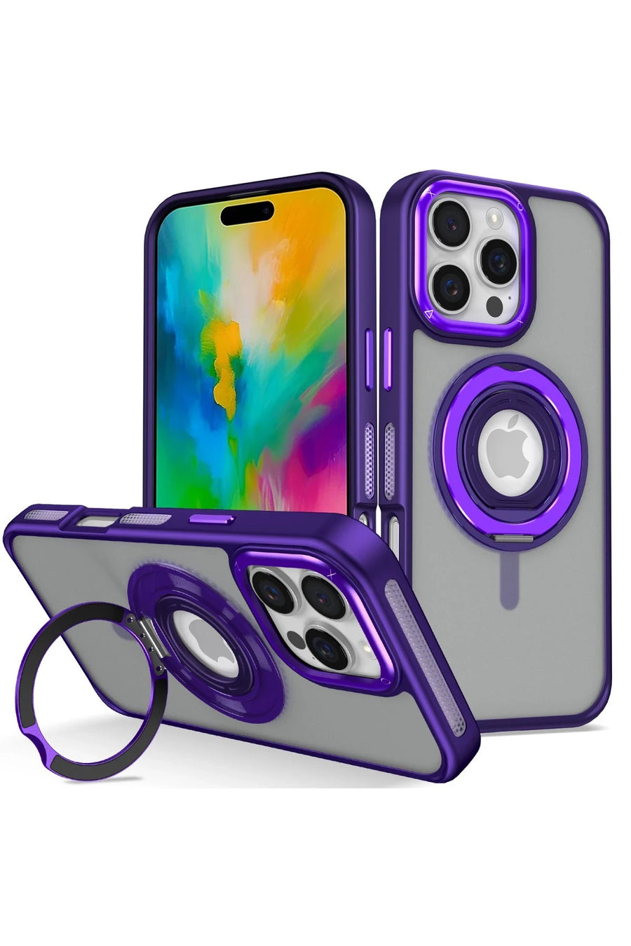 Joko Apple iPhone 16 Pro Max Banza Magsafe Standlı Kapak - Derin Mor