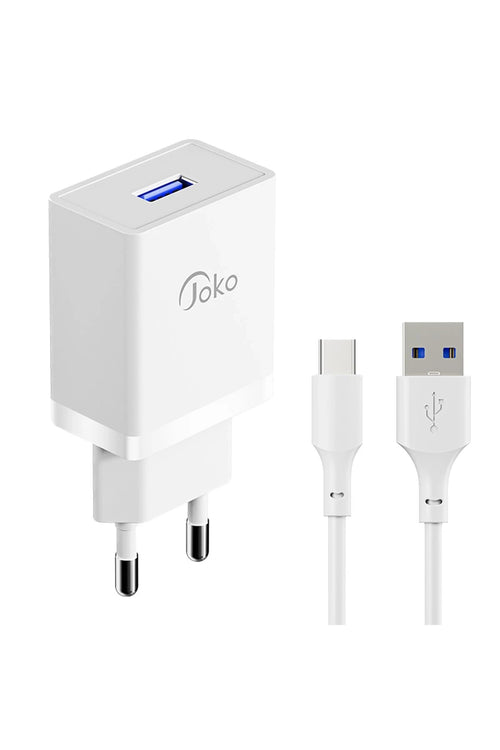 Joko JK77 12W + PX18 1M 2.4A Usb to Type-C Kablolu PD Şarj Cihazı