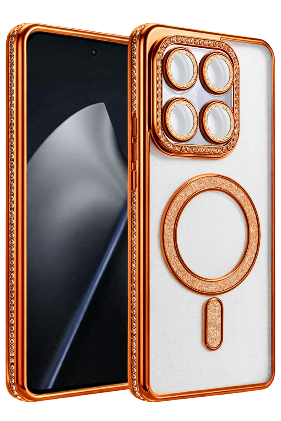 Newface Xiaomi Mi 15T Pro Joke Simli Magneticsafe Kılıf - Turuncu