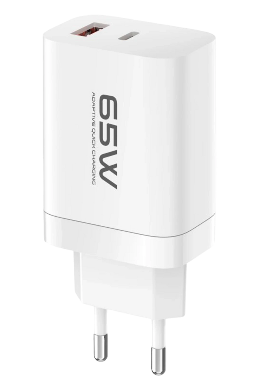 Konfulon C99Q 65W PD Destekli Type-C ve USB Çift Çıkışlı Hızlı Şarj Adaptörü - Beyaz