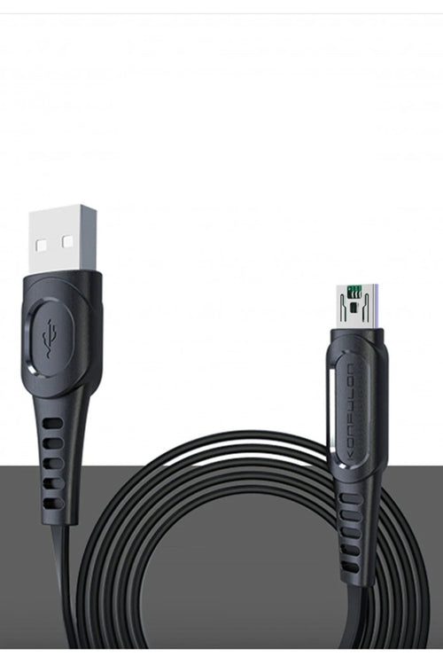 Konfulon DC24 Micro USB Kablo 1.2M 4A - Siyah