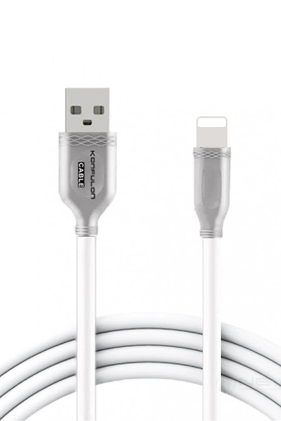 Konfulon S48 Lightning Kablo iphone Uyumlu 1M 3A - Beyaz