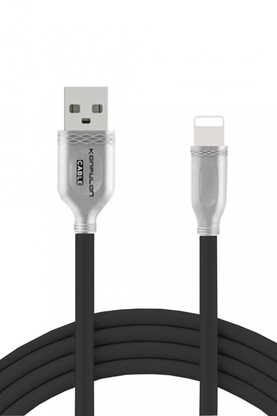 Konfulon S48 Lightning Kablo iphone Uyumlu 1M 3A - Siyah