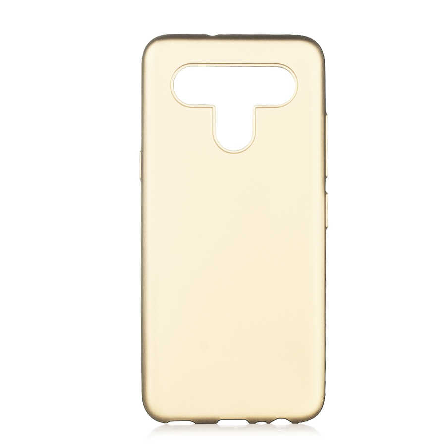 LG K51S Kılıf Zore Premier Silikon Kılıf - Gold