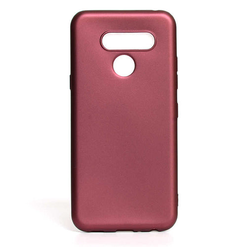 LG Q60 Kılıf Zore Premier Silikon Kılıf - Mürdüm