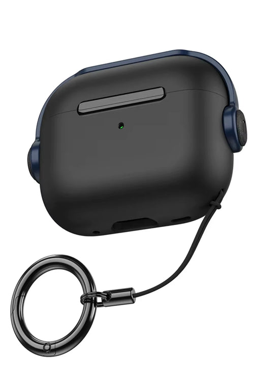Newface Apple Airpods 4 (4.nesil) Cool Kılıf - Siyah-Lacivert