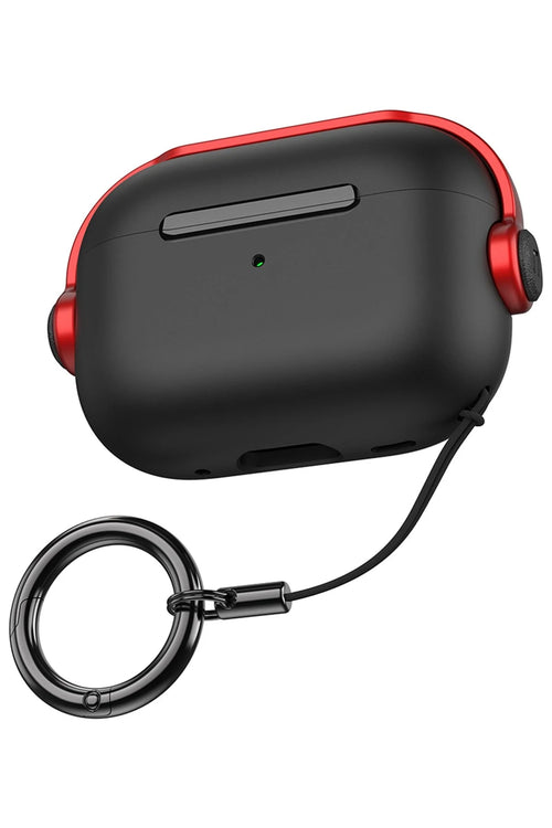 Newface Apple Airpods Pro 3 (3.nesil) Cool Kılıf - Siyah-Kırmızı