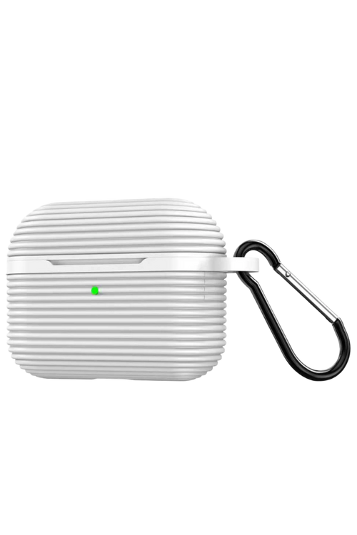 Newface Apple Airpods Pro 3 (3.nesil) Raven Silikon Kılıf - Beyaz