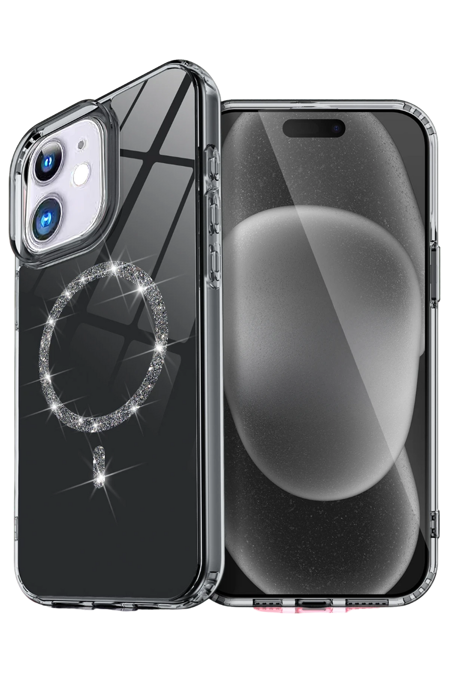 Newface Apple iPhone 11 Live Diamond Magsafe Kapak - Siyah
