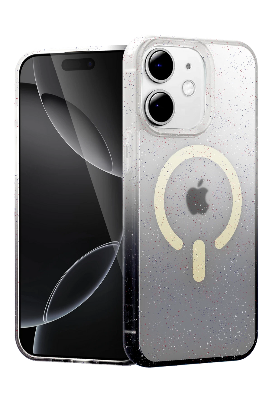 Newface Apple iPhone 12 Pummel Shiny Magsafe Kapak - Siyah