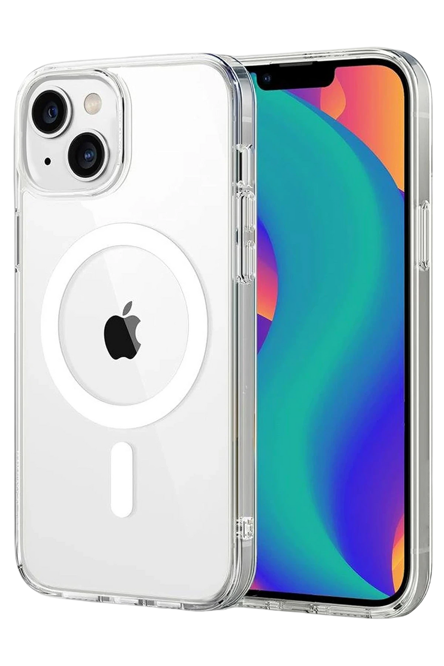 Newface Apple iPhone 14 Combo Sert Şeffaf Magsafe Kapak - Şeffaf