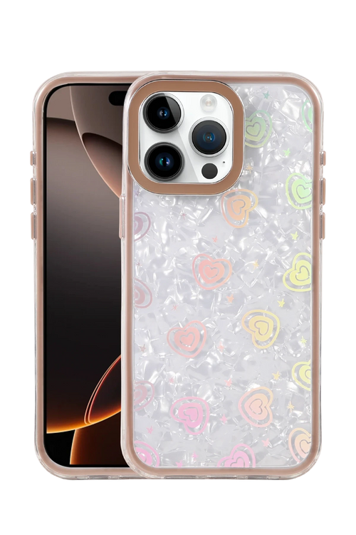 Newface Apple iPhone 14 Pro Max Lumi Desenli Kapak - Çöl Titanyum