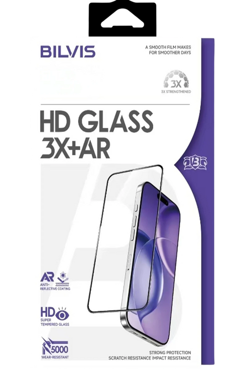 Newface Apple iPhone 16 Pro Max Bilvis 3X AR HD Cam Ekran Koruyucu - Siyah