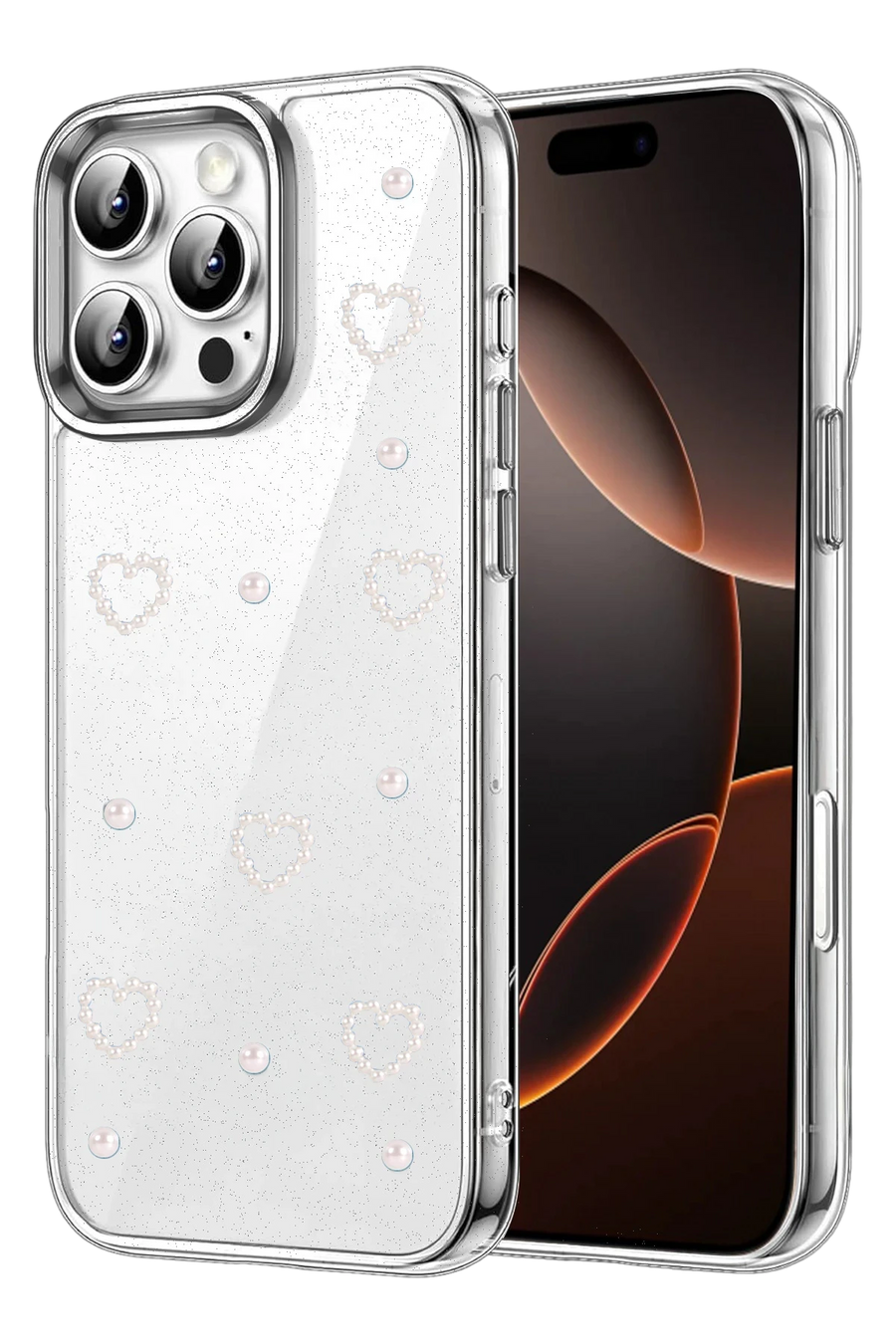 Newface Apple iPhone 16 Pro Max Fiyonk Desenli Kapak - Desen 10