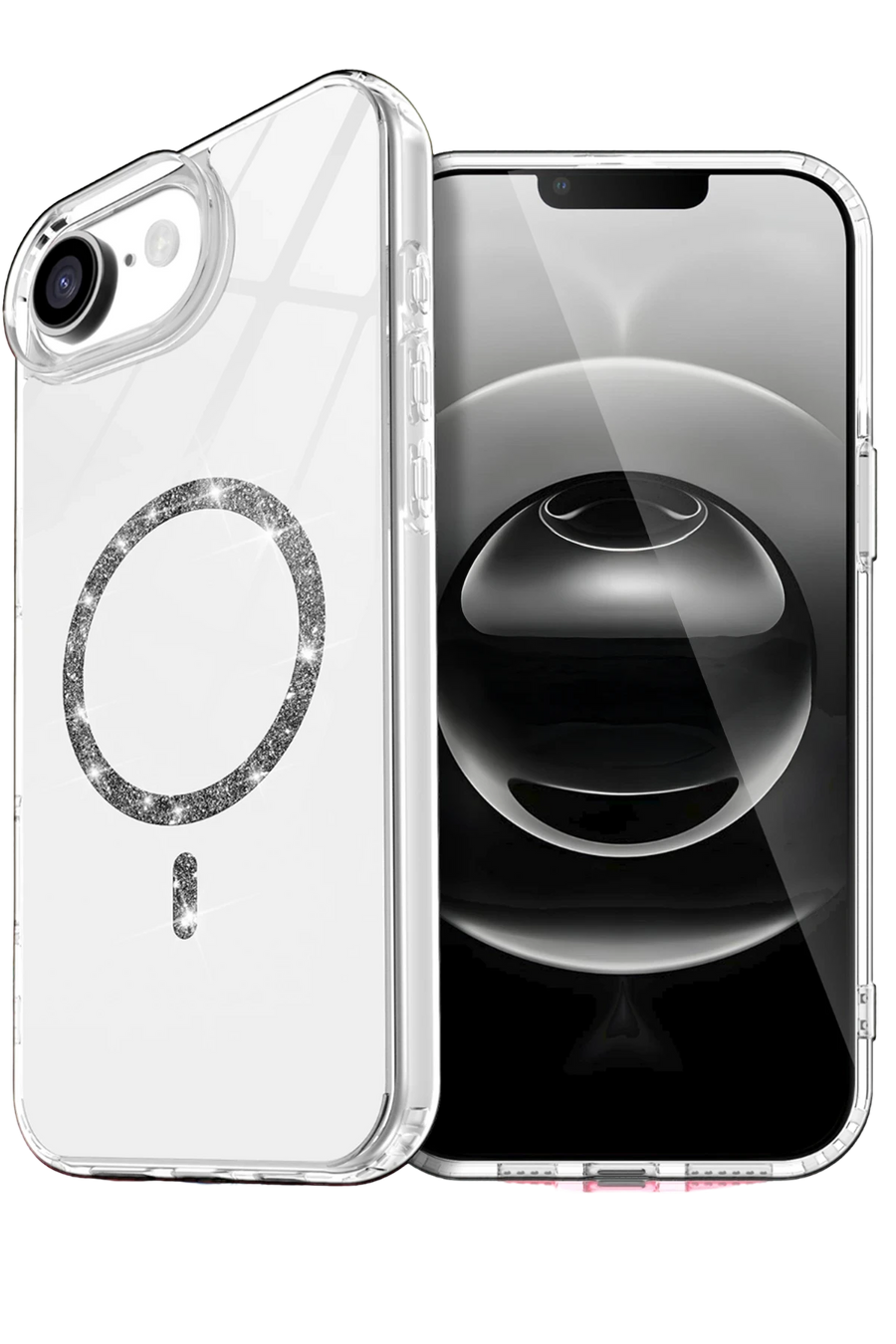 Newface Apple iPhone 16E Live Diamond Magsafe Kapak - Şeffaf