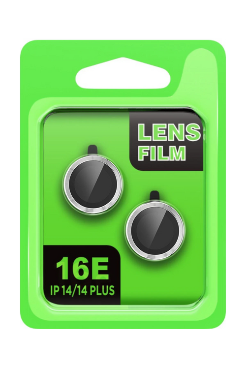 Newface Apple iPhone 16E Raze Metal Kamera Lens - Gümüş