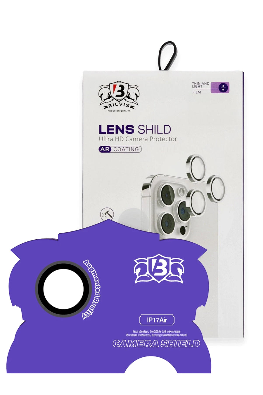 Newface Apple iPhone 17 Air Bilvis Titan Kamera Lens - Siyah