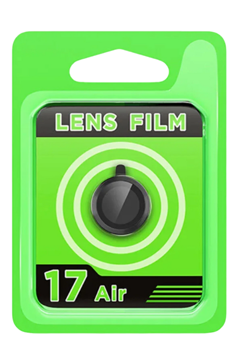 Newface Apple iPhone 17 Air Raze Metal Kamera Lens - Siyah